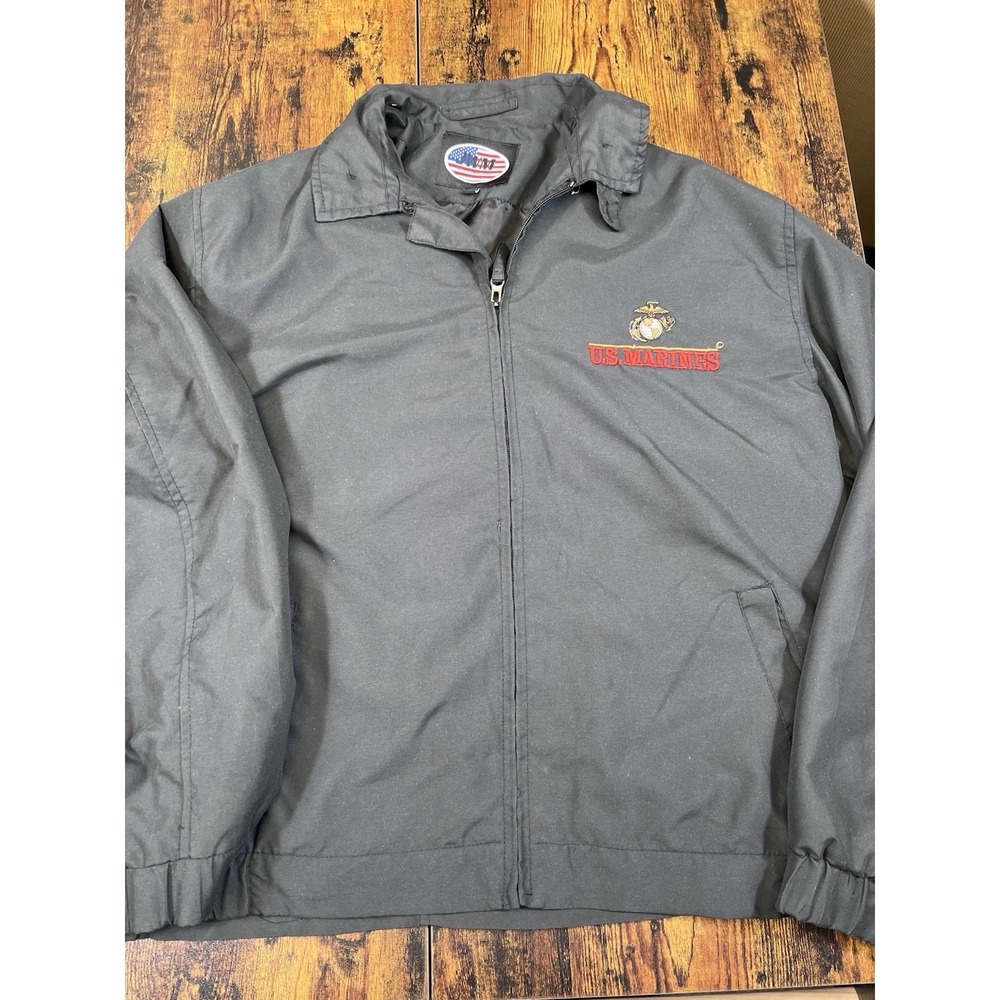 US Marine JWM Wholesale Embroidered Logo Black Jacket Size‎ Large